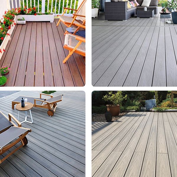 Rectangular Wood Deck/Patio Flooring Tiles Interlocking for Outdoor Flooring