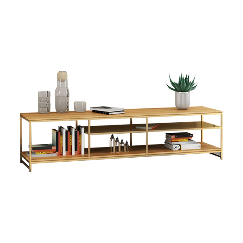 Solid Wood TV Media Console Industrial Media Console TV Stand for Living Room