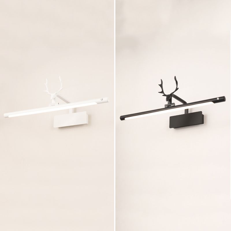 Modern Luxury Style Streamlined Wall Mounted Vanity Lights Metal Vanity Wall Light Fixtures with Antlers