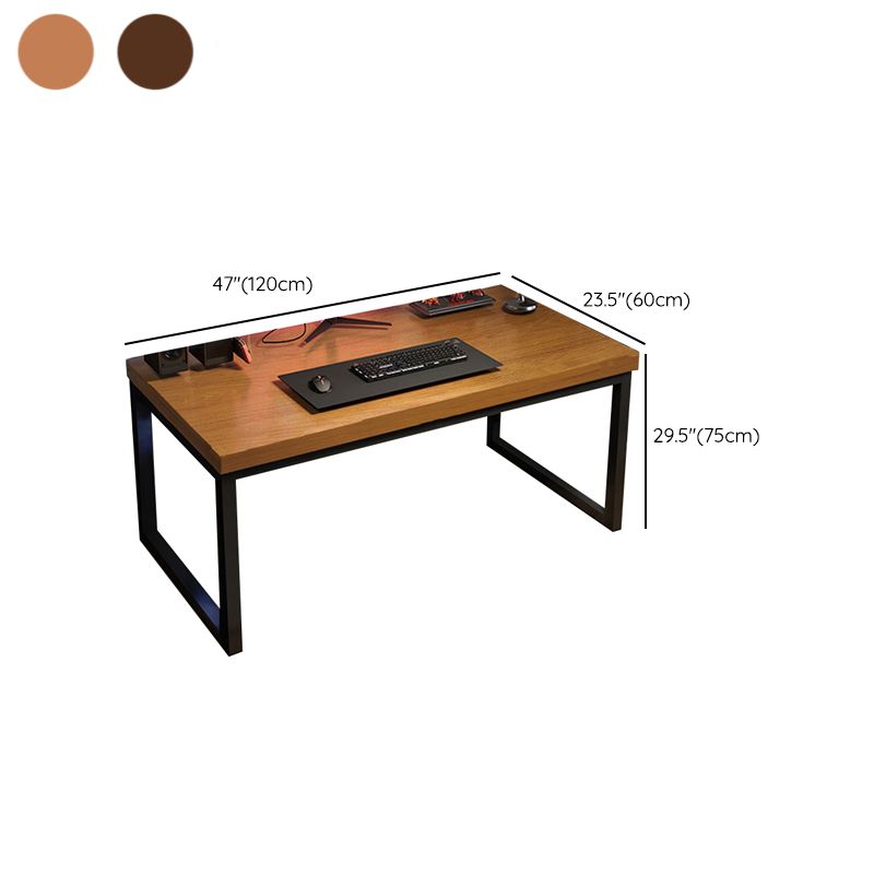 Metal Wood Sled Writing Desk Rectangular Office Desk for Bedroom