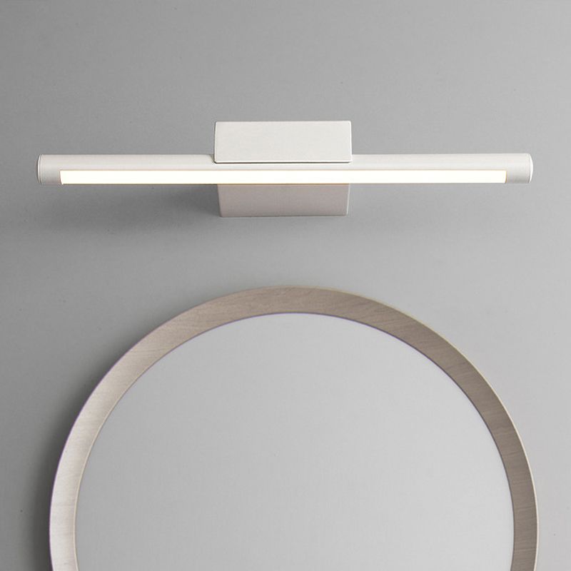 LED contemporáneo de tocador de metal delgada 16 "/19.5" /23.5 "de ancho de pared blanca de pared de pared en blanco/luz cálida/cálida