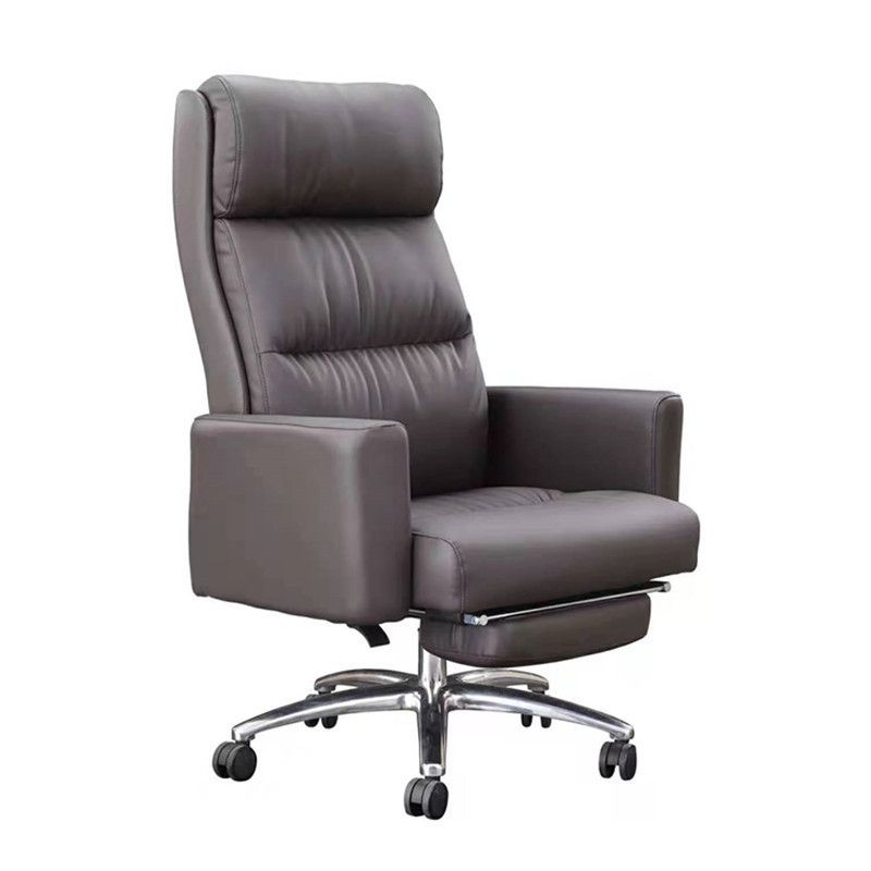 Modern Height-adjustable Office Chair Pillow Included Slide High Back Chair