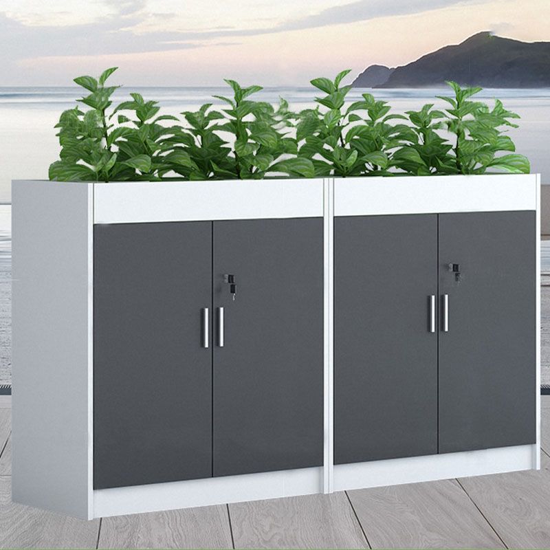 Modern Wood File Cabinet with Lock Storage for Home and Office