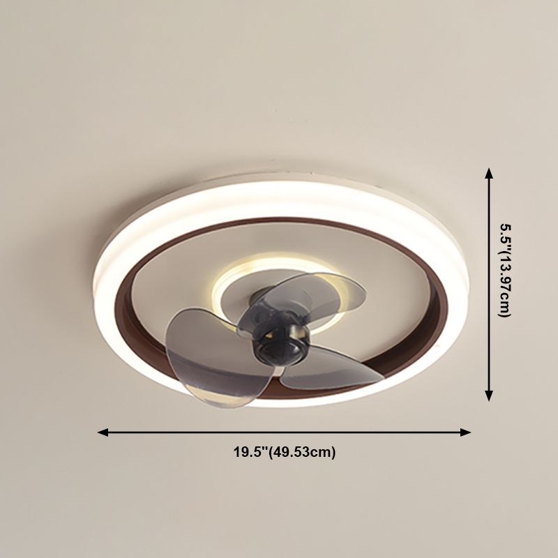 Acrilico Halo Ring Affermazione Light Affermazione Macaron LED Minimalist LED SEMI FLUSH LUCE