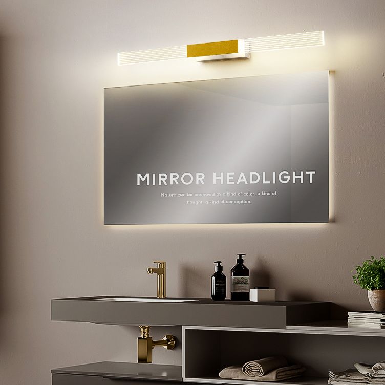 Rectangle Vanity Wall Light Fixtures Modern Luxury Style Acrylic Vanity Light