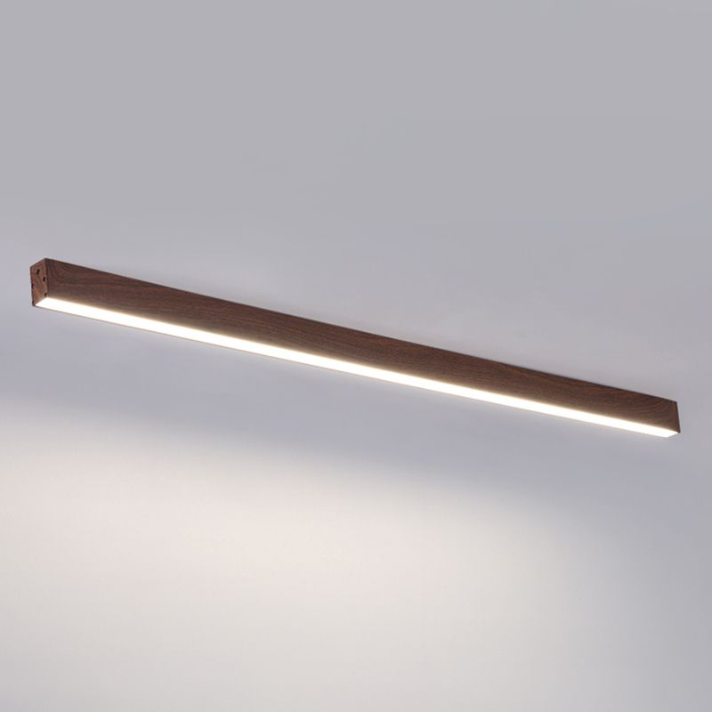 Modern Metal LED Flush Mount Rectangle Shape Ceiling Light with Acrylic Shade for Bedroom