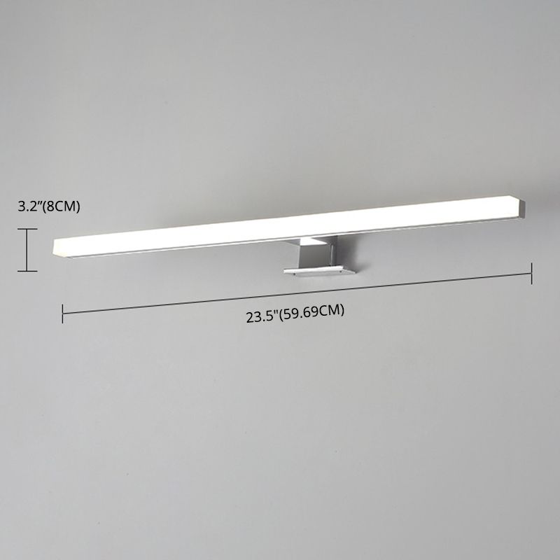 Minimalismo contemporáneo de maquillaje lineal Espejo Luz de aleación de aluminio Montaje de pared LED Luz de tocador