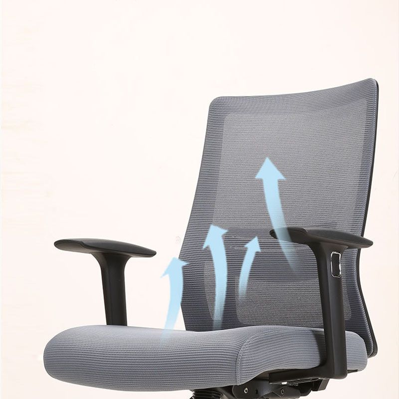 Modern Mesh Computer Chair Mid Back Chair with Wheels No Distressing