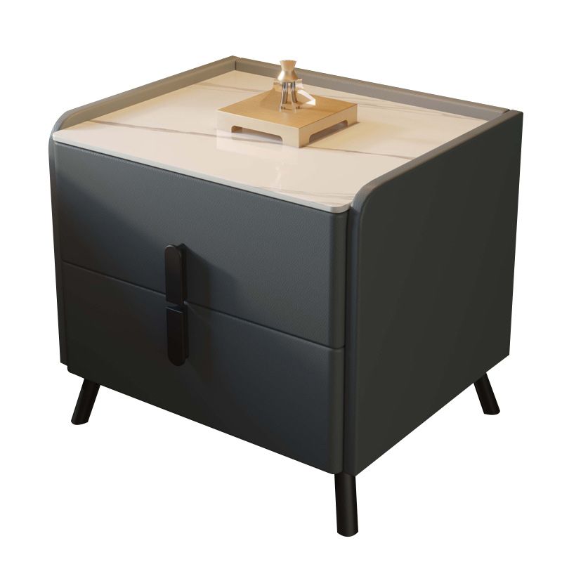 Contemporary Nightstand Drawer Storage Bedside Cabinet for Bedroom