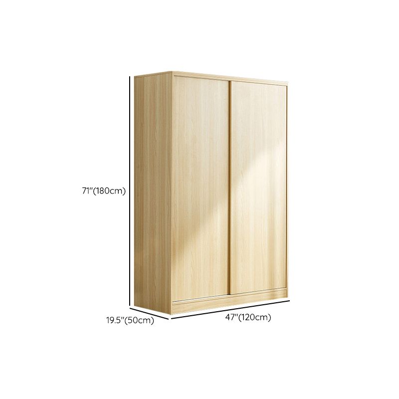 Wooden Wardrobe Armoire Contemporary Wardrobe Armoire with Garment Rod