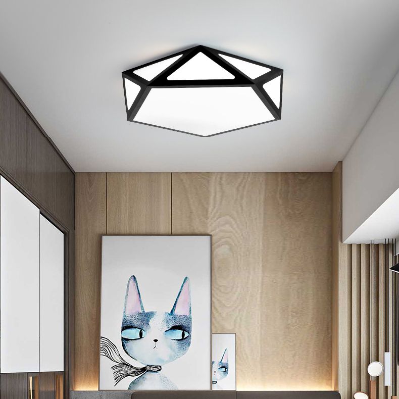 Modern Metal Ceiling Light LED Flush Mount Ceiling Lamp for Living Room