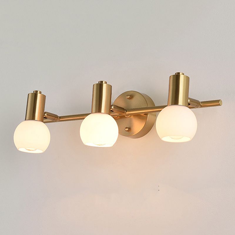 Contemporary Metal Vanity Lighting Golden Bath Bar Light for Bathroom