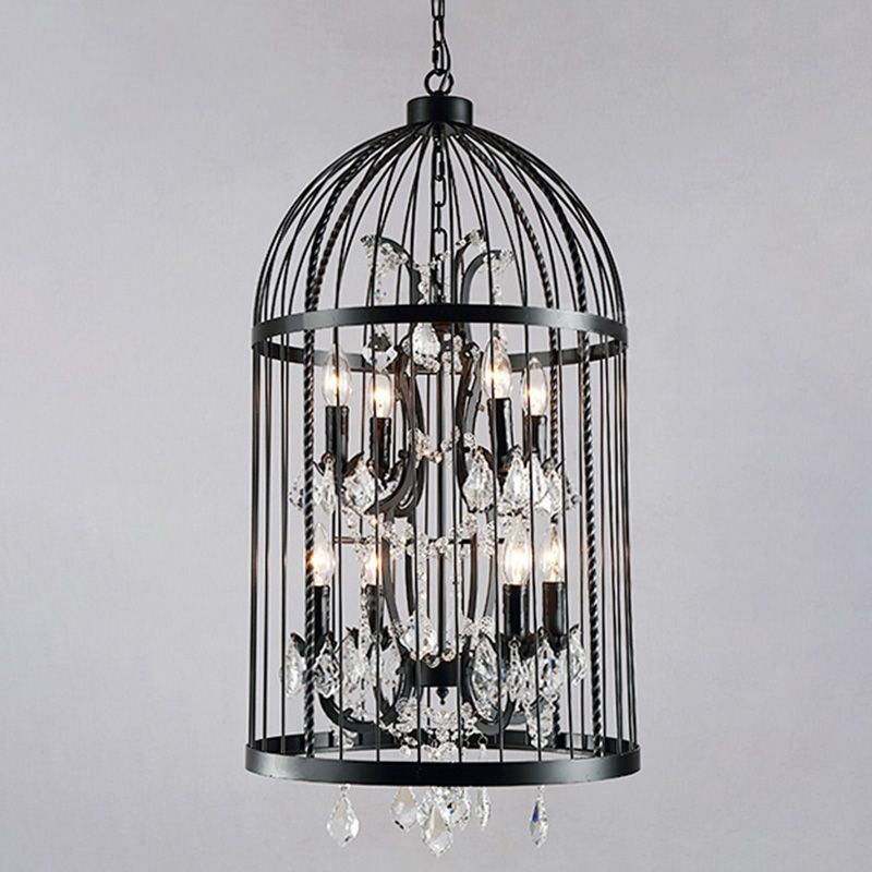 Chandelier Pendant Light Industrial Style Metal Bird Cage Pendant Lighting Fixture