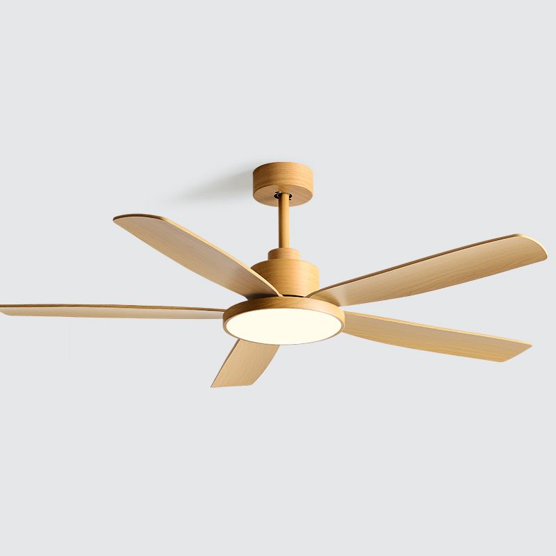 Simple LED Ceiling Fan Lamp 5-Blade Fan Lighting for Living Room