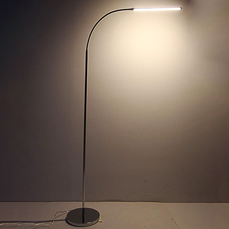 Linear Shape Metal Floor Light Modern Single Light Floor Mount Light