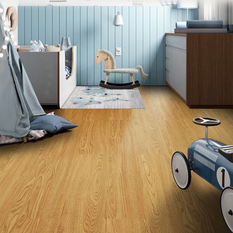 Rectangle PVC Flooring Peel and Stick Wood Look Smooth Vinyl Flooring