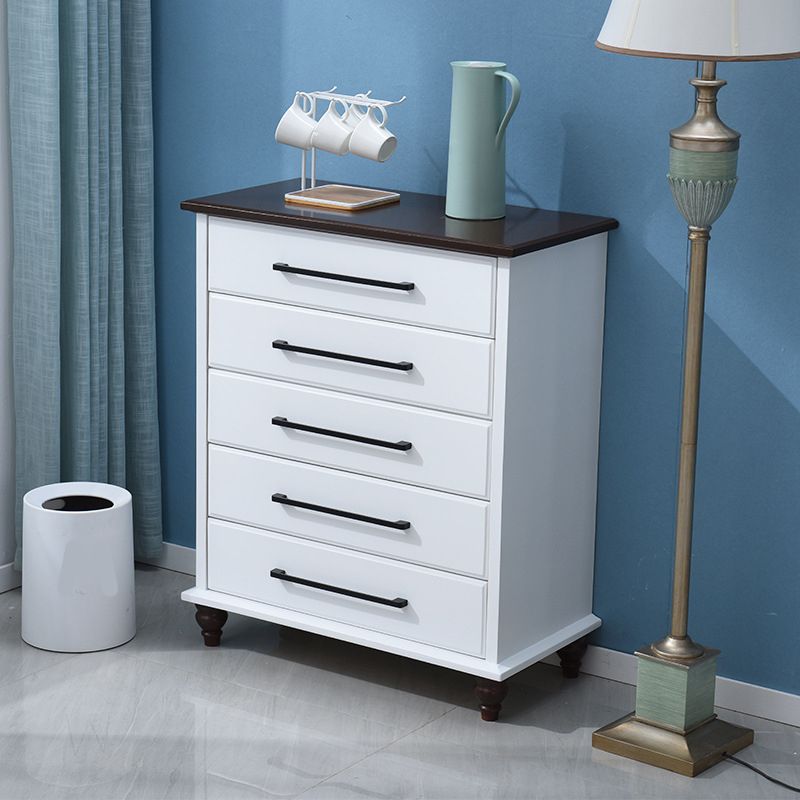 5 / 7 / 8 Drawers White Wooden Storage Chest Modern Style Storage Chest Dresser