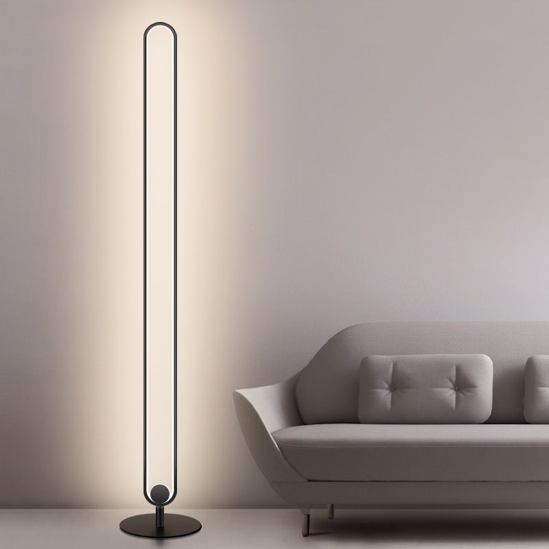 Lámpara de lámpara LED lineal de estilo moderno Luz de piso creativo para sala de estar