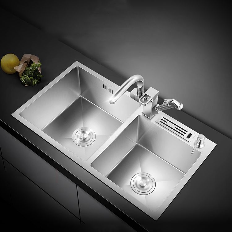 Classic Kitchen Sink Stainless Steel Corrosion Resistant Kitchen Sink with Basket Strainer