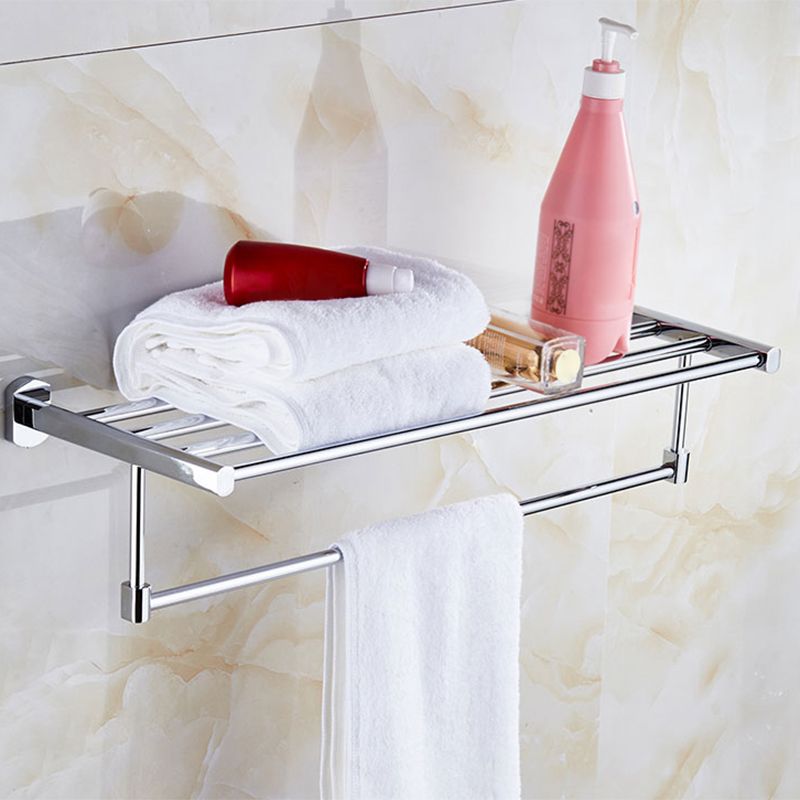 Modern Bath Hardware Set Stainless Steel Bath Shelf Towel Bar Bathroom Accessory Kit