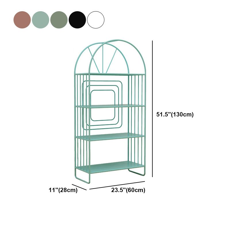 Open Back Bookshelf Scandinavian Style Bookcase for Home Office Study Room