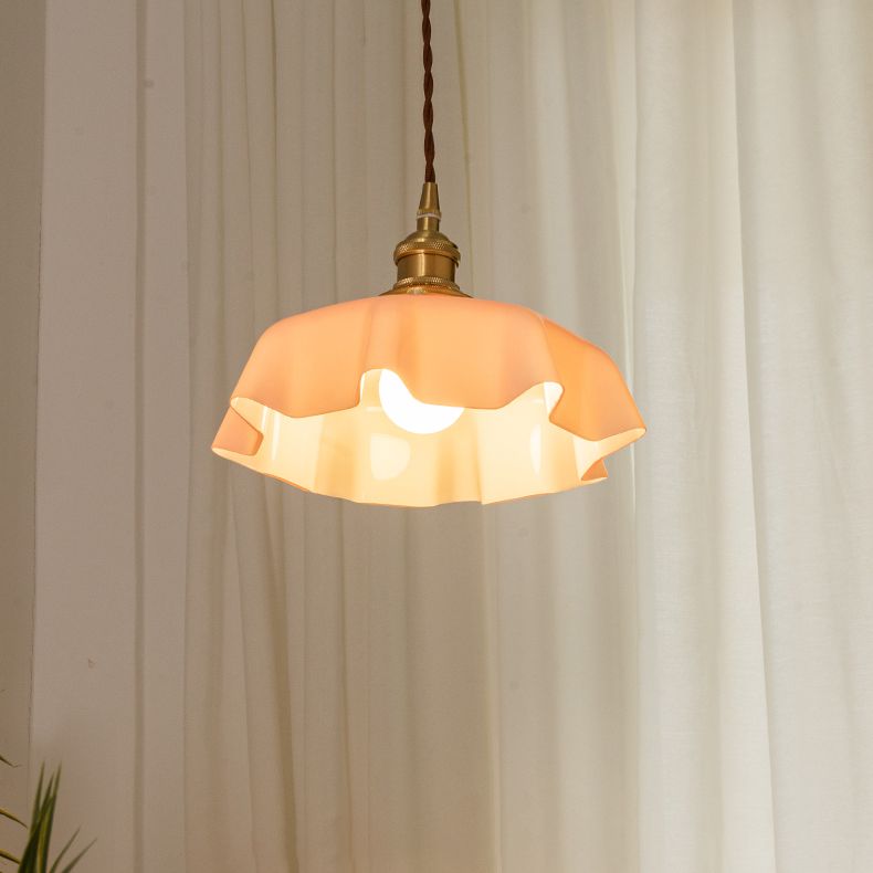 Glazen industriële hanglamp 1-licht hangend plafondlicht voor eetkamer