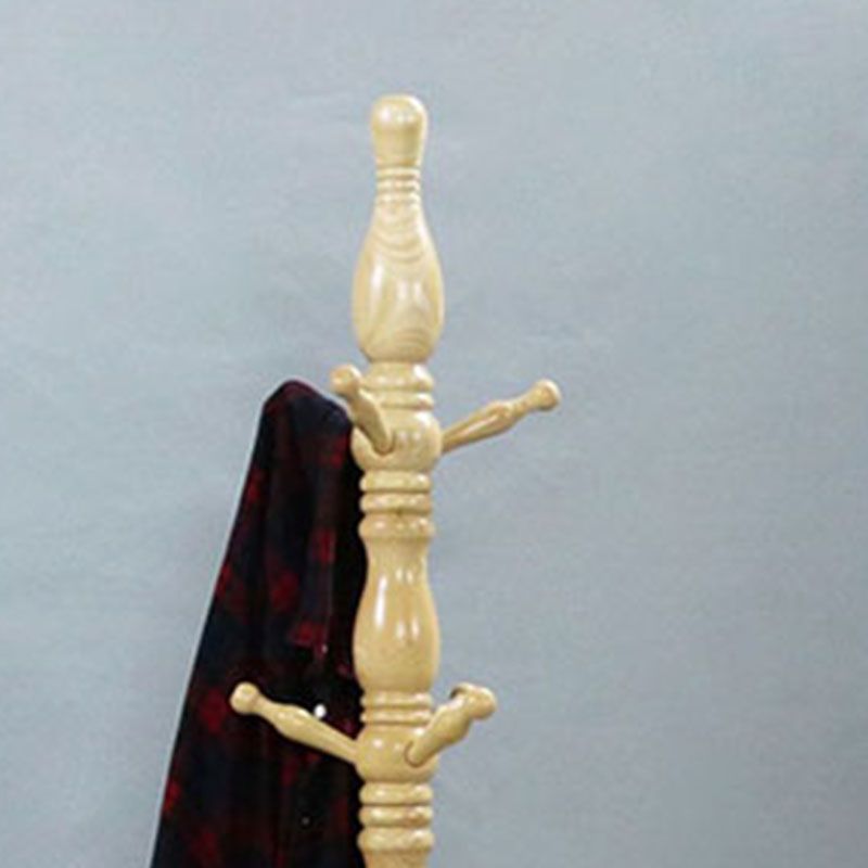 Traditional Wood Hall Tree Free Standing Entry Hall Tree with Coat Hooks