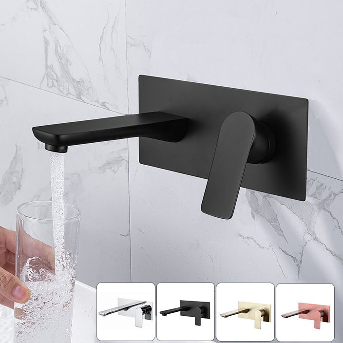 Contemporary Faucet Wall Mounted Single Lever Handle Vessel Sink Faucet