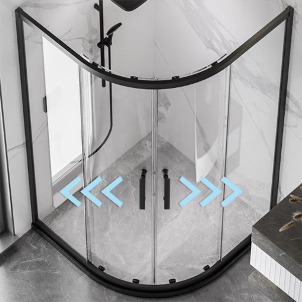 Aluminum Alloy Tempered Glass Shower Door Simple Shower Screen