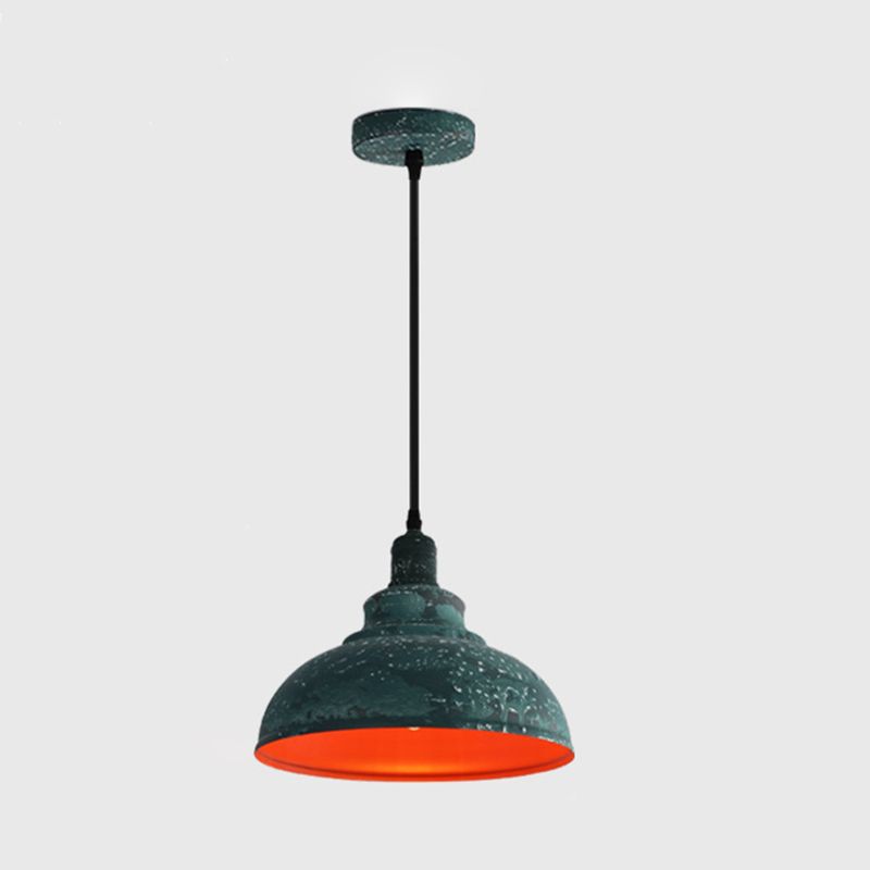 1 lichte hanglamp industriële retro koepel schaduw metalen hangende lamp voor eetkamer