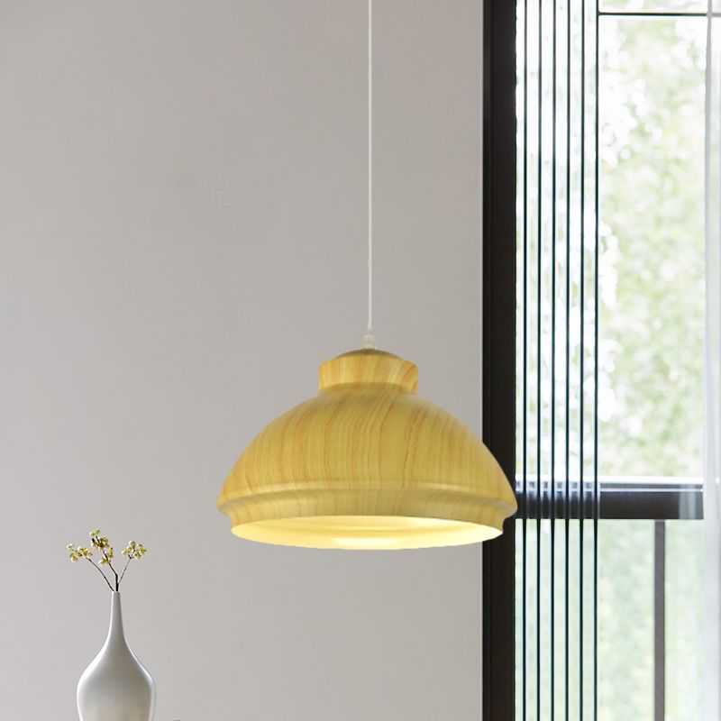 Koffie/groene kom tint hangende verlichting loftstijl aluminium 1 lamp eetkamer drop hanger