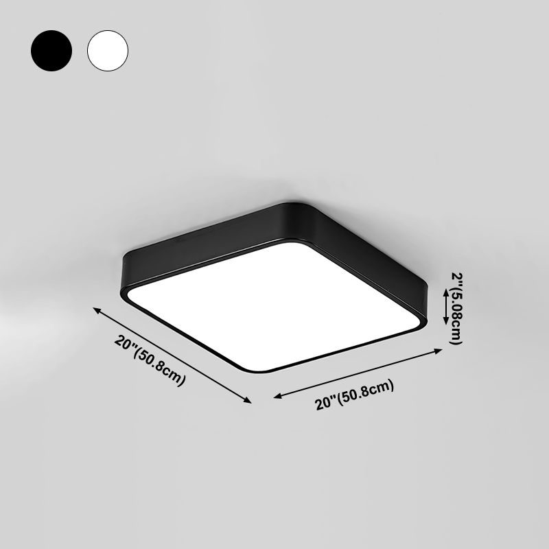 Plafoniera a LED Geometry Apparecchio di illuminazione da incasso con semplicità contemporanea