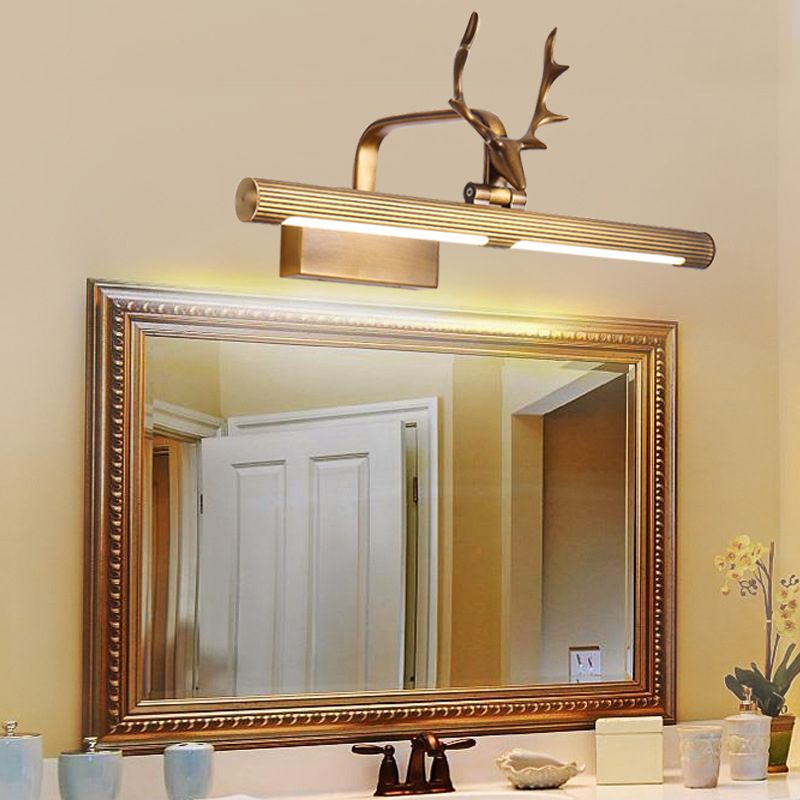 Style minimaliste moderne à paroi linéaire Lights Vanity Lights Metal Vanity Éclairage pour les toilettes