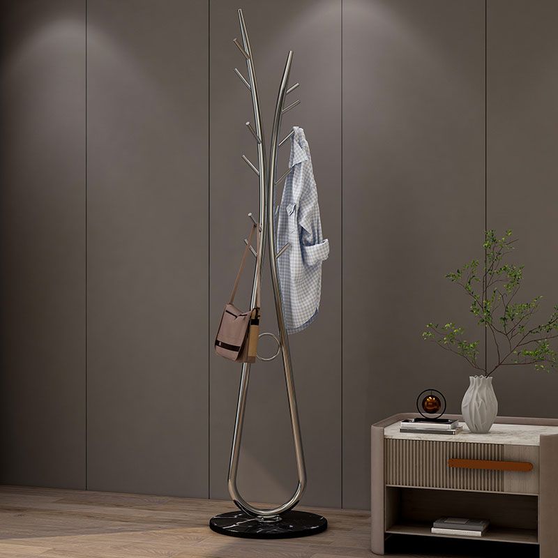 Modern Entryway Kit Metal Free Standing No Distressed Coat Hanger