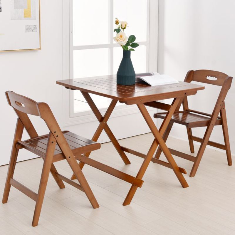 Modern Folding Dining Side Chair Wooden Outdoor Bistro Chairs