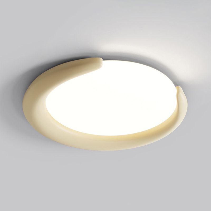 Modernism Flush Mount Ceiling Light Fixture with Resin for Bedroom