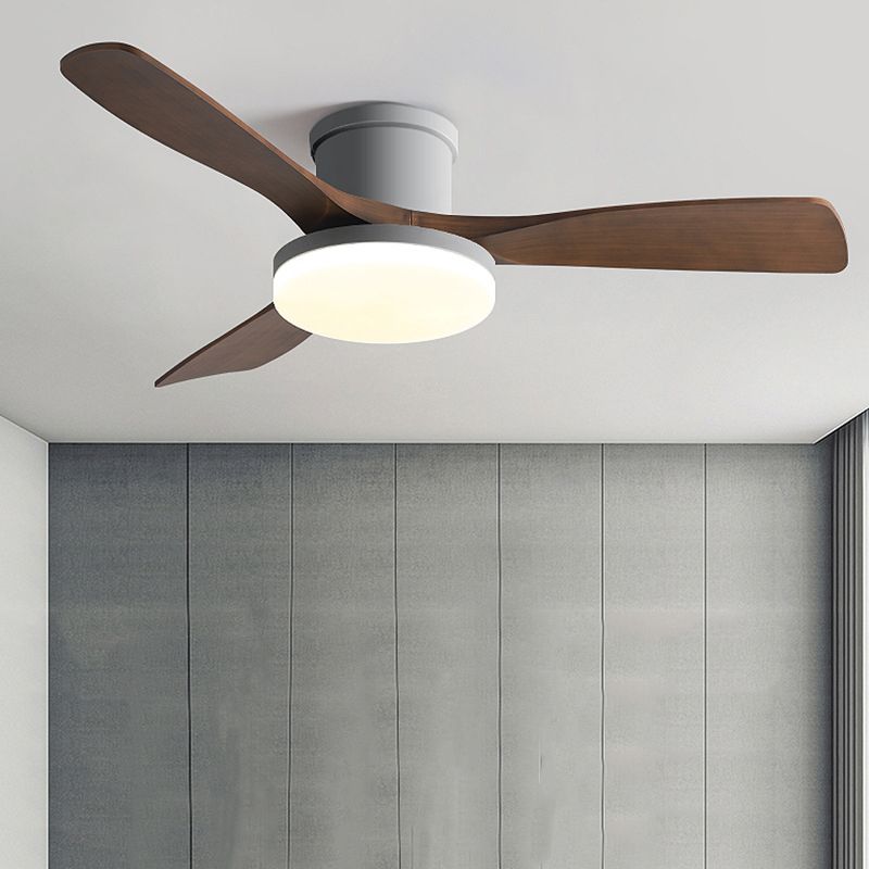 Minimalist Ceiling Fan Lamp Fixture Modern LED Ceiling Flush Mount for Kids' Room