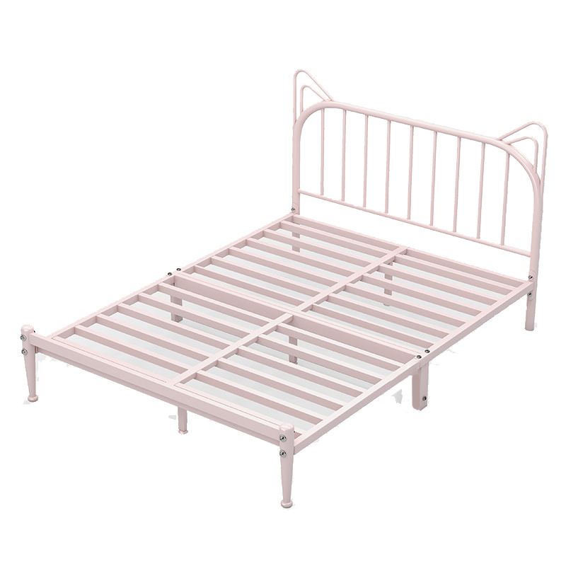 Modern Headboard Standard Bed Metal Princess Theme Open-Frame Bed