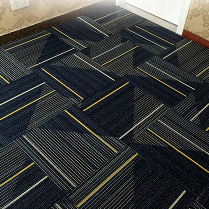 Dark Color Level Loop Carpet Tile Non-Skid Self Adhesive Indoor Office Carpet Tiles