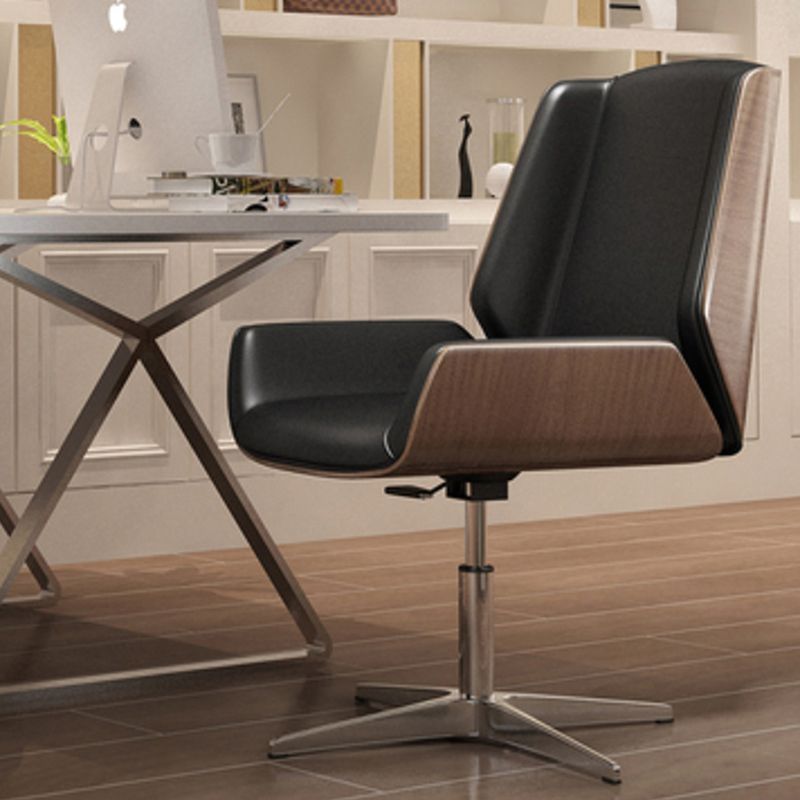 Contemporary Ergonomic Chair Mid-Back No Distressing Conference Chair