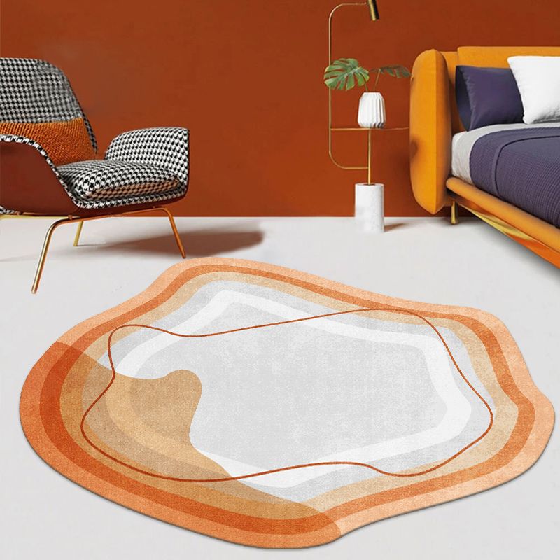 Bruin Simple Carpet Blending Color Block Tapijt Wasbaar tapijt voor woonkamer