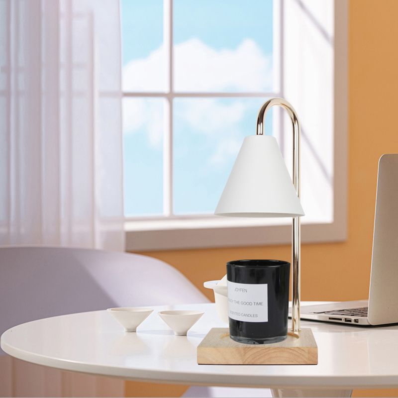 Metal Arc Table Lamp Modern Style Colorful Single Light Table Light for Bedroom