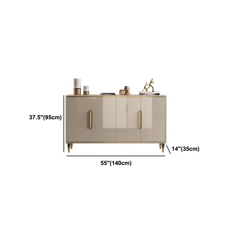Glam Style Sideboard Door Engineer Wood Sideboard for Dinning Room