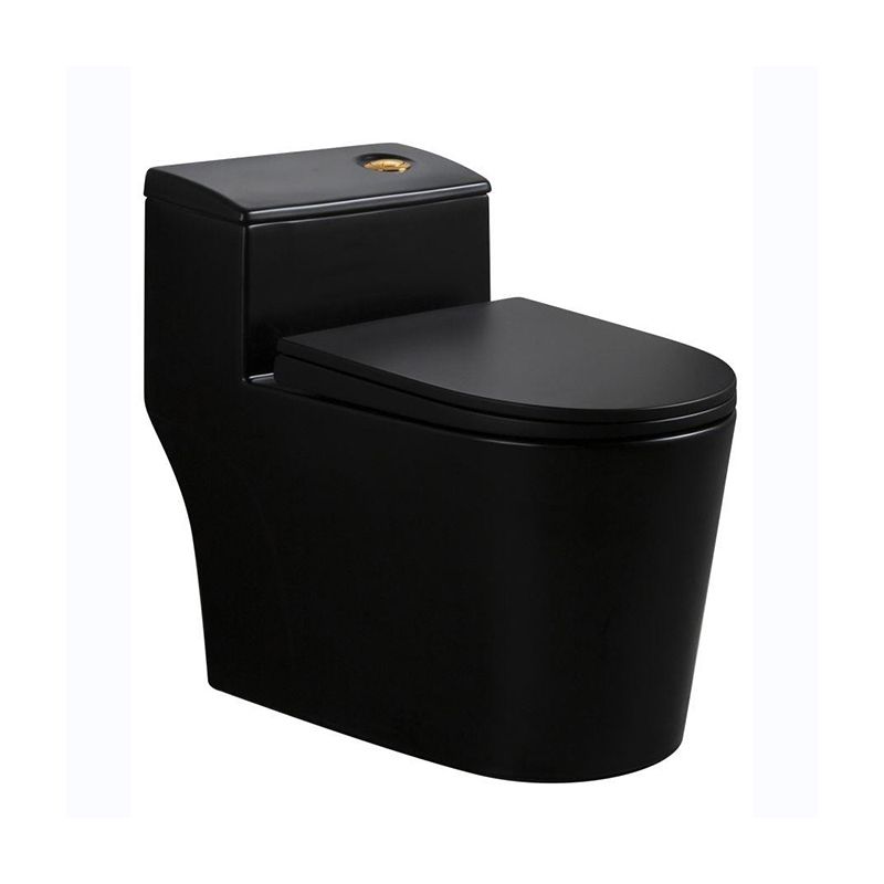 Traditional Siphon Jet Flush Toilet Slow Close Seat Included Urine Toilet for Bathroom