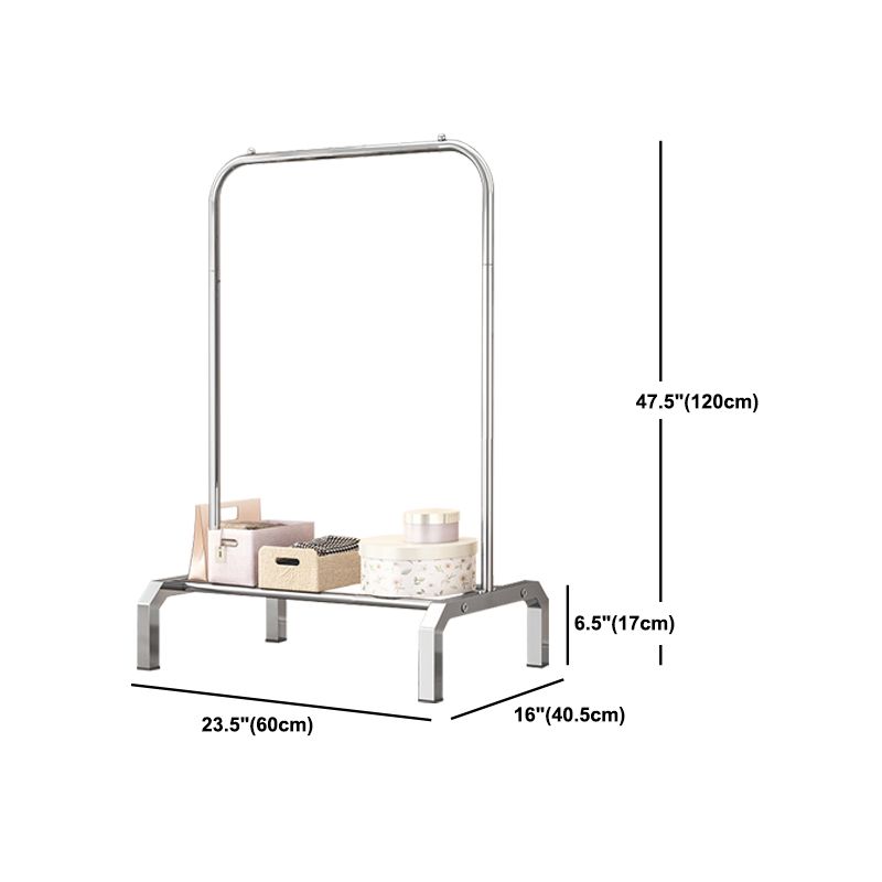 Contemporary Entryway Kit Metal Free Standing Hooks Shelving Included Hall Stand