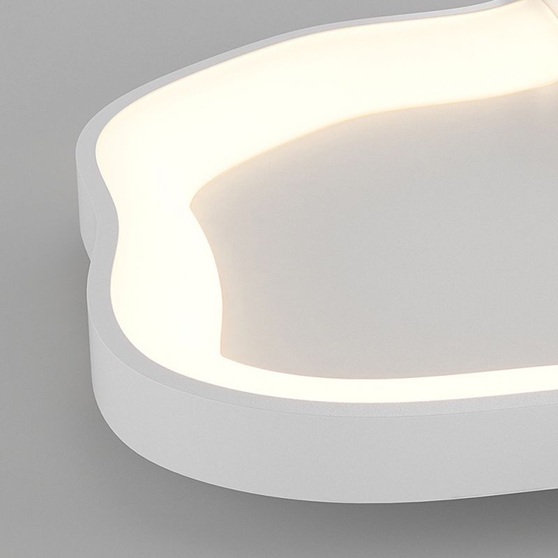 Contemporary 1 / 3 - Light Flush Mount Cloud Shape LED Flush in Matte White