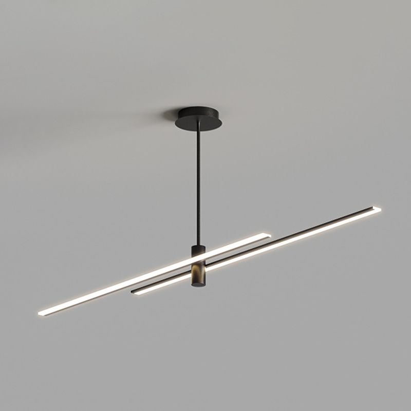 Contemporary Linear Chandelier Lights Metal Chandelier Lighting Fixtures