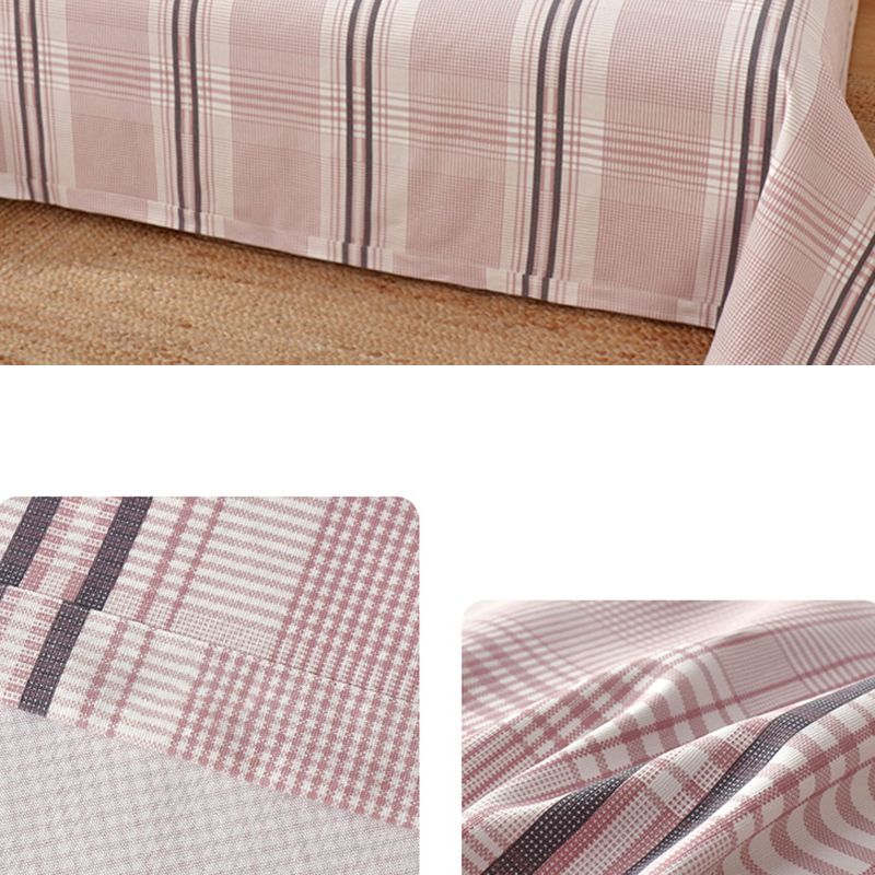 Non-Pilling Sheet Set Cotton Fade Resistant Breathable Soft Bed Sheet Set