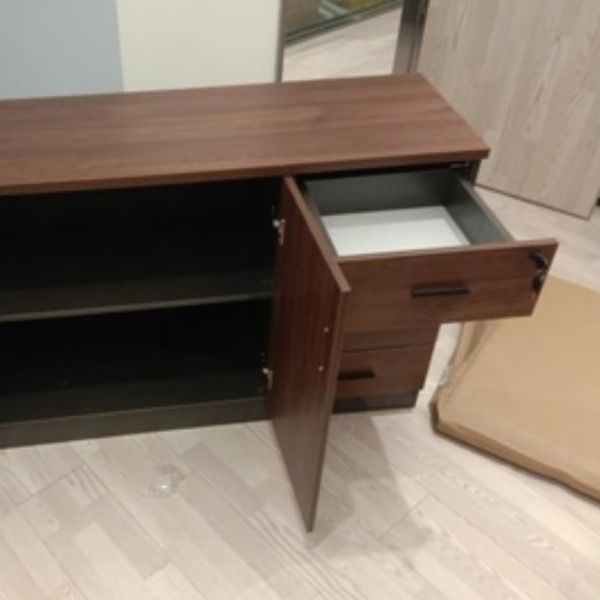 Modern Wood Cabinet with Lock and Storage Lateral Filing Cabinet