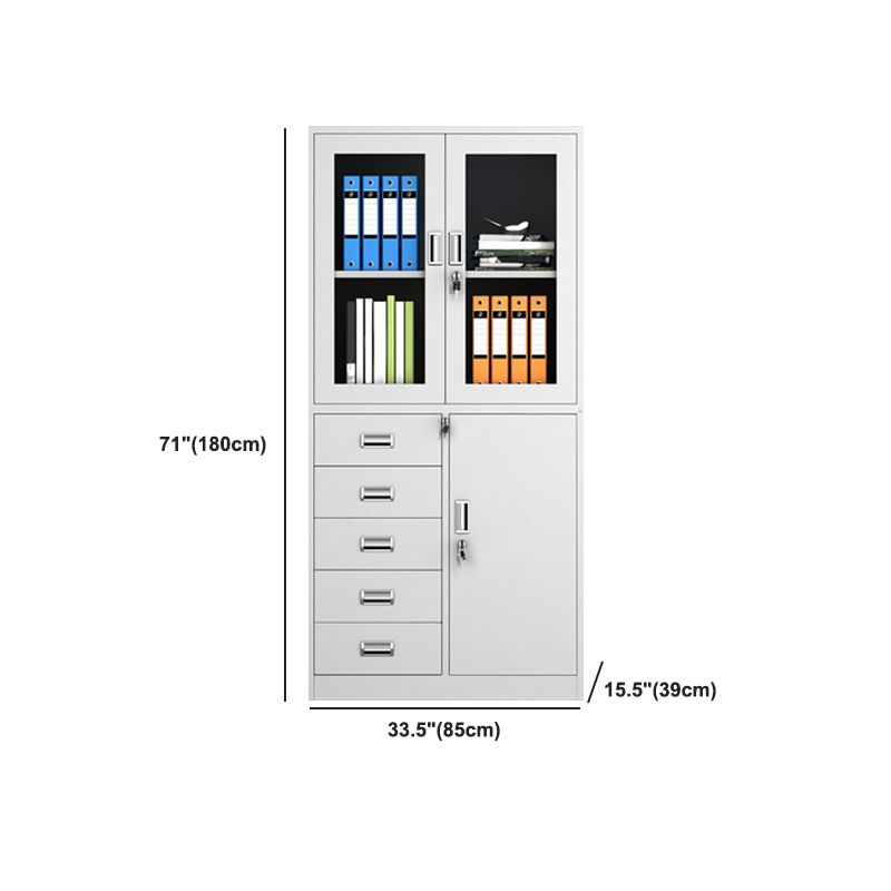 Vertical Filing Cabinet Fire-Resistant File Cabinet with Storage